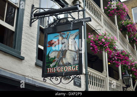 The George pub in Borough, London, UK Stock Photo