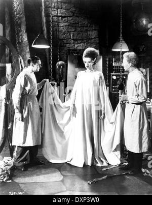 BRIDE OF FRANKENSTEIN [US 1935] ELSA LANCHESTER as the Bride, BORIS ...