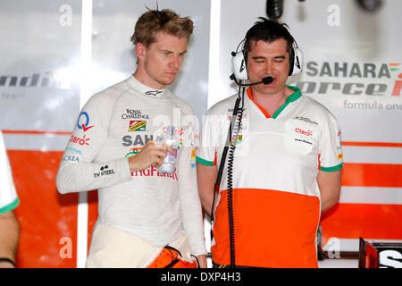 Motorsports: FIA Formula One World Championship 2014, Grand Prix of Malaysia,   #27 Nico Hulkenberg (GER, Sahara Force India F1 Team), Stock Photo