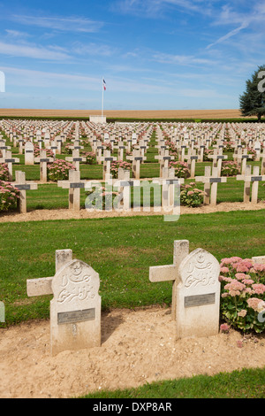 Cemetery of Vauxbuin, Picardie, France Stock Photo