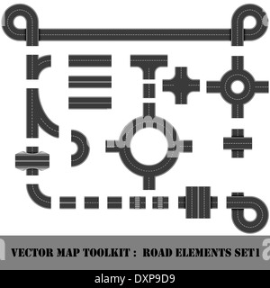 Map Toolkit. Top View Position. Stock Photo