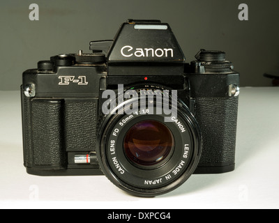 canon F1 1980s single lens reflex professional camera Stock Photo