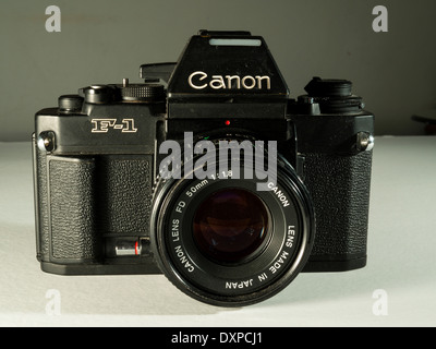 canon F1 1980s single lens reflex professional camera Stock Photo