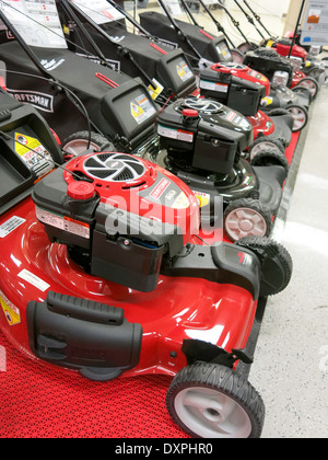 Craftsman Gas Walk-Behind Lawn Mowers, Sears Store, WestShore Plaza, Tampa, FL, USA Stock Photo
