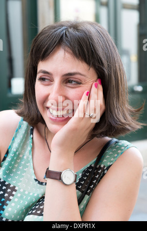 Young woman smiling Stock Photo