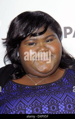 Los Angeles, California, USA. 28th Mar, 2014. Gabourey Sidibe attends PaleyFest - Closing Night Presentation - of ''American Horror Story'' held at the Dolby Theatre on March 28th, 2014 in Hollywood, California, USA. Credit:  TLeopold/Globe Photos/ZUMAPRESS.com/Alamy Live News Stock Photo