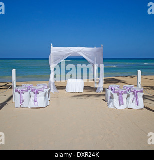 wedding on the beach Stock Photo