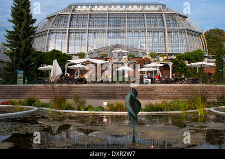Botanical Garden Berlin, with more than 43 ha the greatest botanical garden in Europe. The main tropical greenhouse. The Berlin Stock Photo