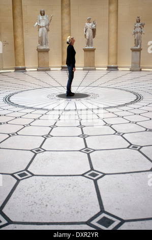 Rotunda in Old Museum, sculptures in atrium of Altes Museum on Museumsinsel, Museum Island in Berlin, Germany. The Altes Museum Stock Photo