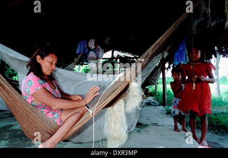 A Woman In The Orinoco River. The Warao Are An Indigenous People ...