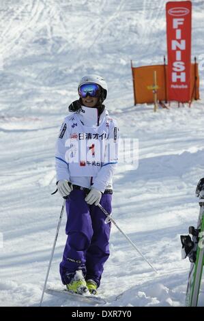 Nagano, Japan. 27th Mar, 2014. Aiko Uemura Freestyle Skiing : The 34th All Japan Ski Championship Freestyle Skiing Women's Moguls at Hakuba47 in Nagano, Japan . Credit:  Hiroyuki Sato/AFLO/Alamy Live News Stock Photo