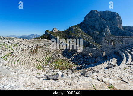 The ruins of the theatre at Termessos, Gullug Dag Milli Parki, Antalya Province, Psidia, Turkey Stock Photo
