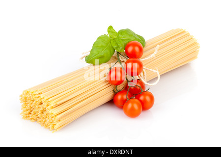 Raw Spaghetti Stock Photo