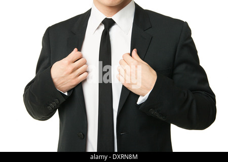 businessman in suit isolated on white background Stock Photo