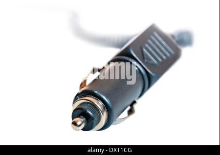Power cord for car cigarette lighter Stock Photo