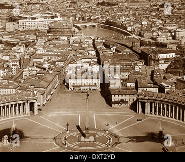 Vatican Rome Italy early 1900s Stock Photo - Alamy