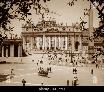 Vatican Rome Italy early 1900s Stock Photo