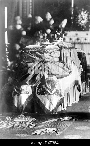 Lying in state of the Late King Edward VII Stock Photo