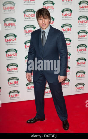 London, UK . 30th Mar, 2014. Actor Tom Cruise poses for photographers during the 2014 Jameson Empire Awards held at The Grosvenor House, on Sunday March 30, 2014. Credit:  Heloise/Alamy Live News Stock Photo