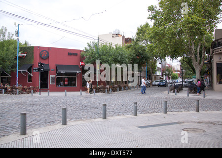 A street in the Palermo Soho neighborhood of Buenos Aires, Argentina. Stock Photo
