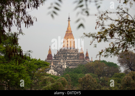 Ananda Pahto Buddhist Temple in Bagan Myanmar Stock Photo