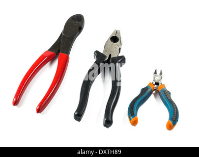 pliers tools isolated on white background Stock Photo