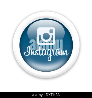 Instagram logo icon symbol flag emblem Stock Photo