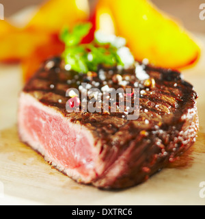 Grilled beef steak Stock Photo