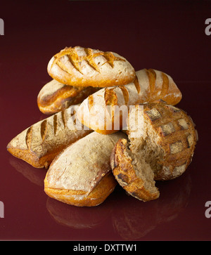 Selection of breads Stock Photo