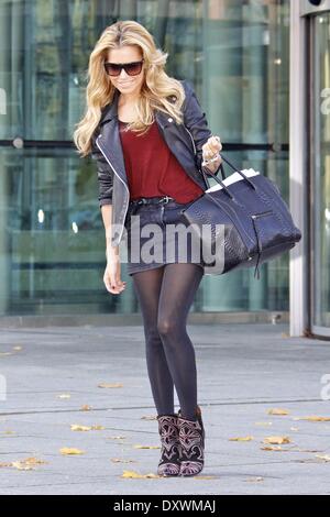 Sylvie van der Vaart arriving at Axel Springer AG building in Kreuzberg where she is the Bild.de editor-in-chief for one day. Where: Berlin Germany When: 31 Oct 2012 Stock Photo