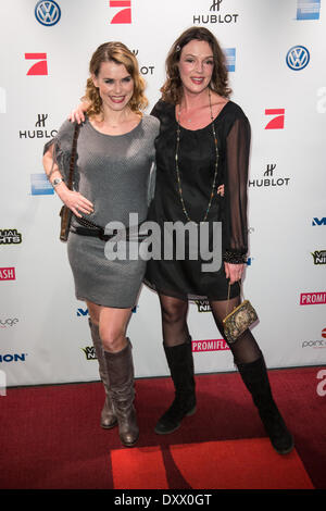 Andrea Luedke and Svenja Pages at Movie meets Media event at Atlantic Kempinski hotel - Red Carpet. Where: Hamburg Germany When: 30 Nov 2012 Stock Photo