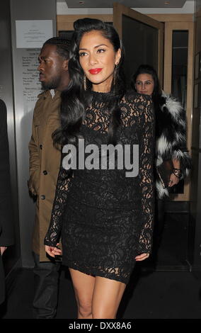 Nicole Scherzinger leaving Nobu restaurant in Mayfair London England