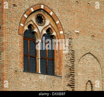 detail of the medieval building in the town of Mantua in Lombardy Stock Photo
