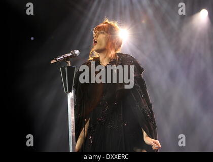 Florence Welch Florence and the Machine performing live during their second night at the O2 Arena in Greenwich London England - 06.12.12 Featuring: Florence Welch Where: London United Kingdom When: 06 Dec 2012 Stock Photo