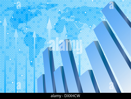 Vector background with diagram; clip-art Stock Photo