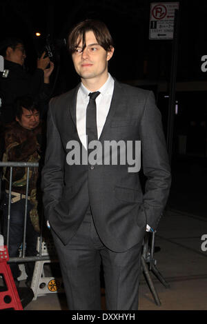 Sam Riley New York premiere of 'On The Road' presented by Grey Goose Vodka at The School of Visual Arts- Arrivals Featuring: Sam Riley Where: New York City United States When: 13 Dec 2012 Stock Photo