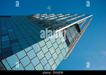 Close up of section of The Deep Aquarium exterior overlooking the River Humber Hull East Yorkshire England United Kingdom GB Great Britain Stock Photo