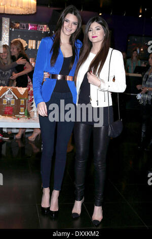 Kendall Jenner and Kylie Jenner appear at Kardashian Khaos inside The Mirage Hotel & Casino Las Vegas Nevada - 15.12.12 Featuring: Kendall Jenner and Kylie Jenner Where: United States When: 15 Dec 2012 Stock Photo