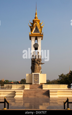 The Cambodia–Vietnam Friendship Monument, Phnom Penh, Cambodia Stock Photo