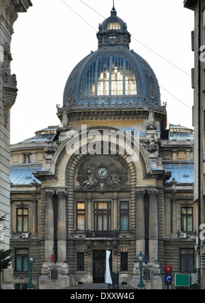 CEC Palace in Bucharest, a city located in Romania Stock Photo