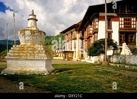 Kurje Lhakhang monastery in Jakar, Bhutan. Stock Photo