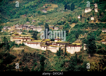 Trongsa Dzong and Museum, Trongsa, Bhutan Stock Photo