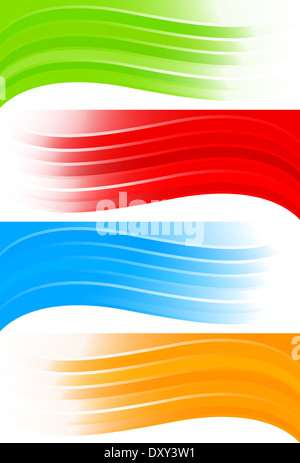 Vector colorful banners; clip-art Stock Photo