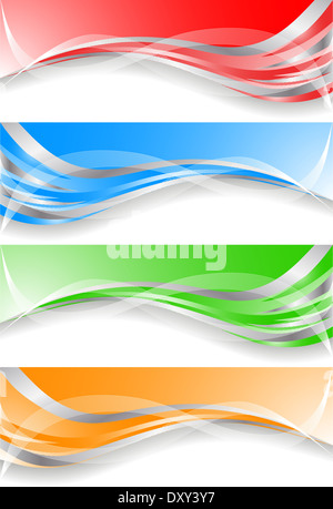 Vector colorful banners; clip-art Stock Photo