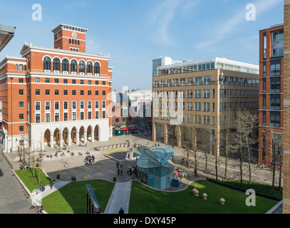 Brindleyplace, Birmingham. Central Square Stock Photo