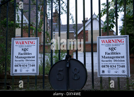 There are numerous empty mansions in The Bishops Avenue, North London ('Millionaires Row') Stock Photo