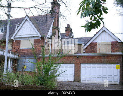 There are numerous empty mansions in The Bishops Avenue, North London ('Millionaires Row') Stock Photo