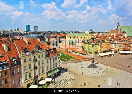 Warsaw old city in Poland Stock Photo