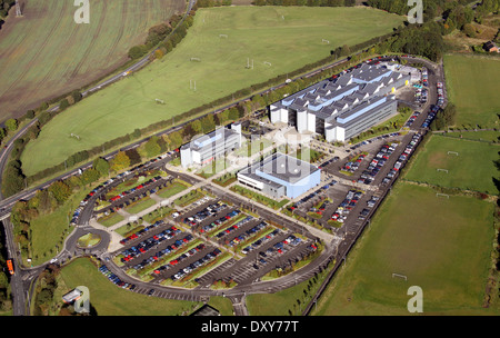 Aerial view of New College Durham Stock Photo - Alamy