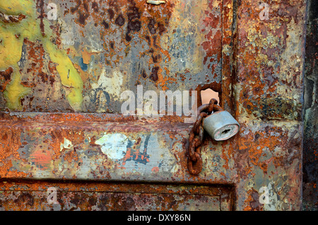 Rusty gate Stock Photo